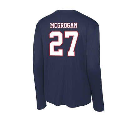 UConn - NCAA Women's Lacrosse : Eve McGrogan - Activewear Long Sleeve T-Shirt-1