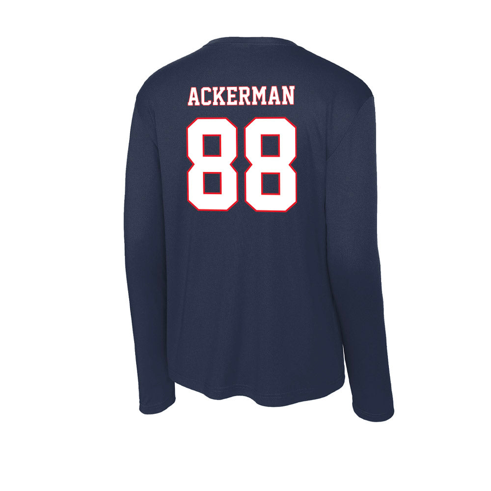 UConn - NCAA Football : Cooper Ackerman - Activewear Long Sleeve T-Shirt-1