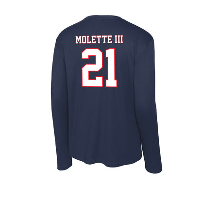 UConn - NCAA Football : Lee Molette III - Activewear Long Sleeve T-Shirt-1