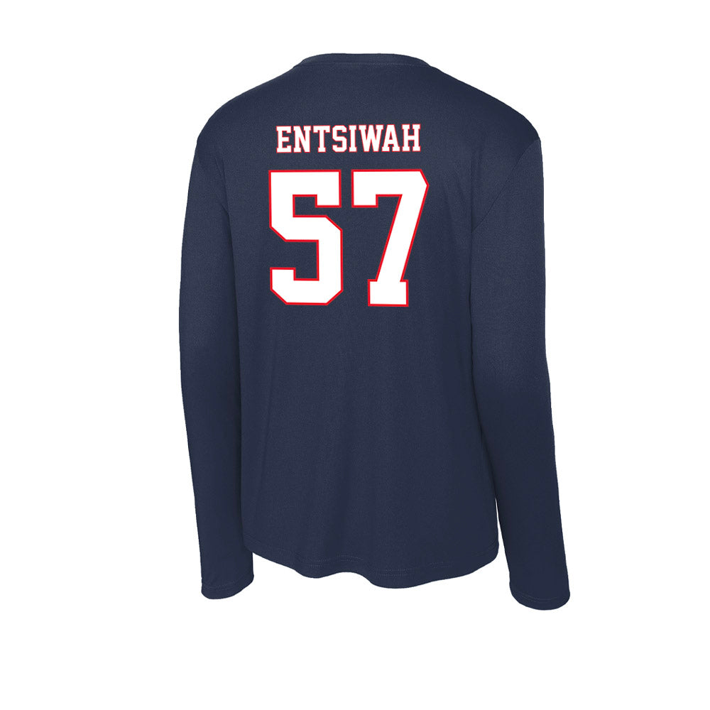 UConn - NCAA Football : Ed Entsiwah - Activewear Long Sleeve T-Shirt-1