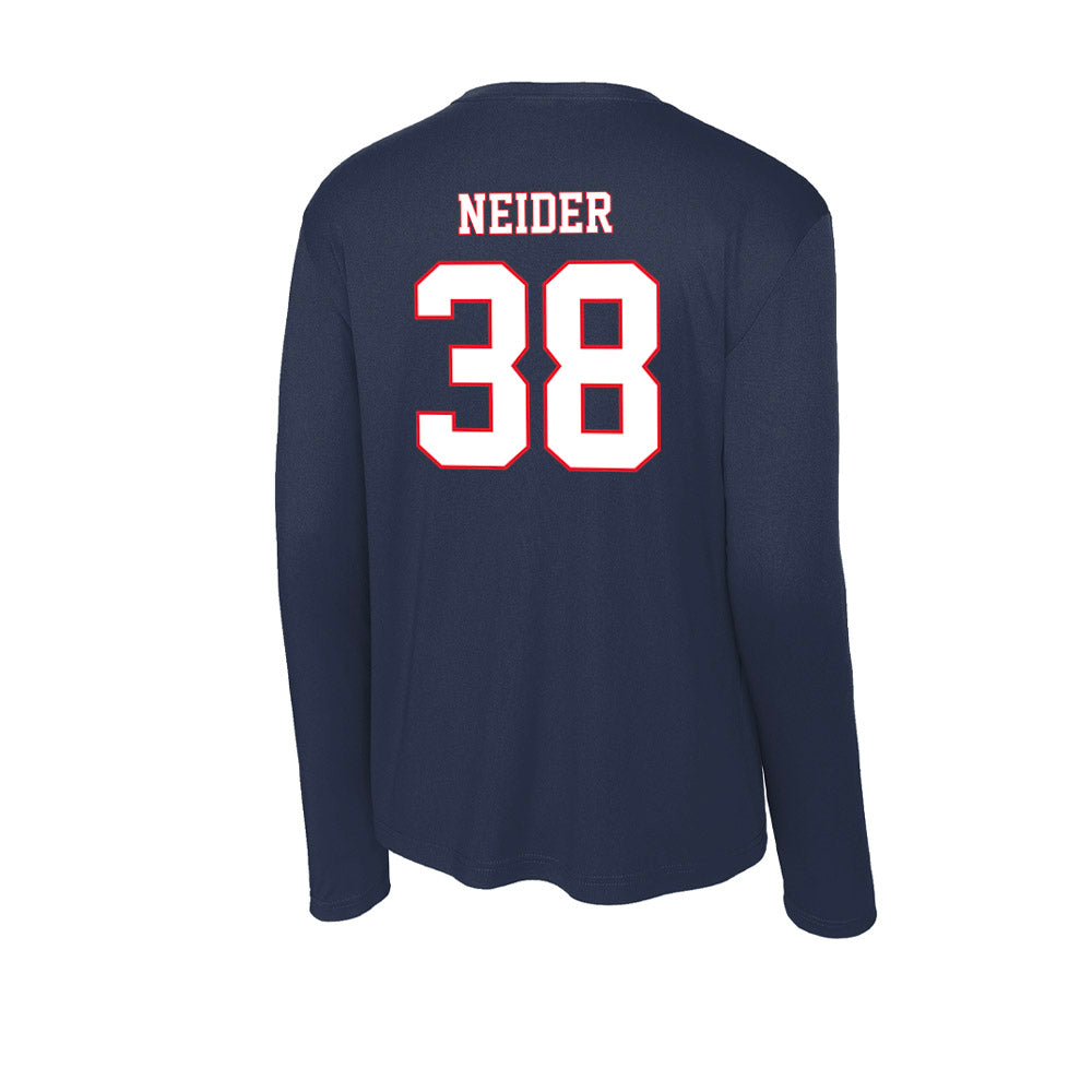 UConn - NCAA Football : John Neider - Activewear Long Sleeve T-Shirt-1