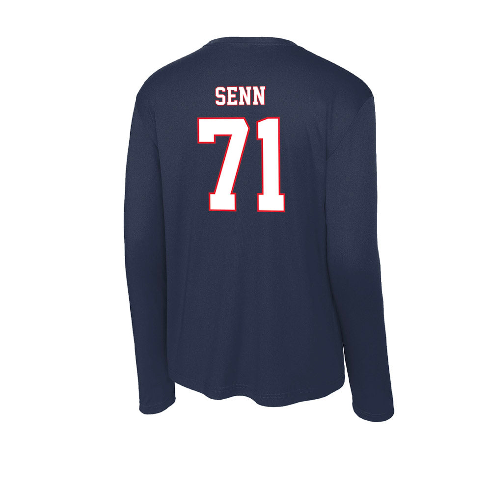 UConn - NCAA Football : Valentin Senn - Activewear Long Sleeve T-Shirt-1