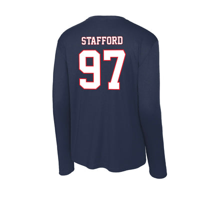 UConn - NCAA Football : Jelani Stafford - Activewear Long Sleeve T-Shirt-1