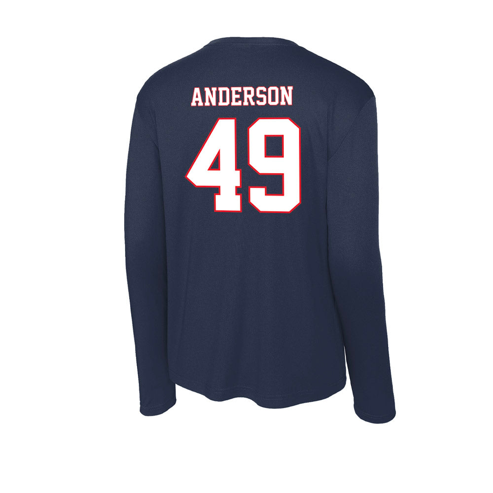 UConn - NCAA Football : Bryce Anderson - Activewear Long Sleeve T-Shirt-1