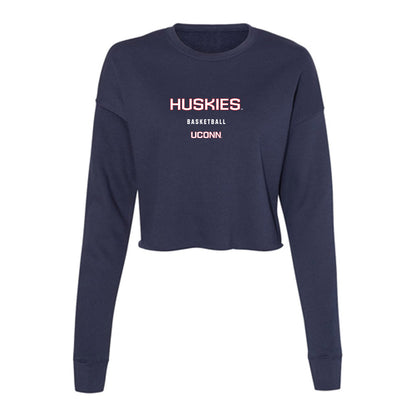 UConn - Women's Basketball Legends : Jacquie Fernandes - Women's Cropped Crew Fleece-0