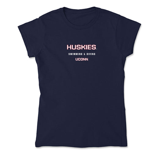 UConn - NCAA Women's Swimming & Diving : Lydia Gonzales - Soft Style Women’s T-Shirt-0