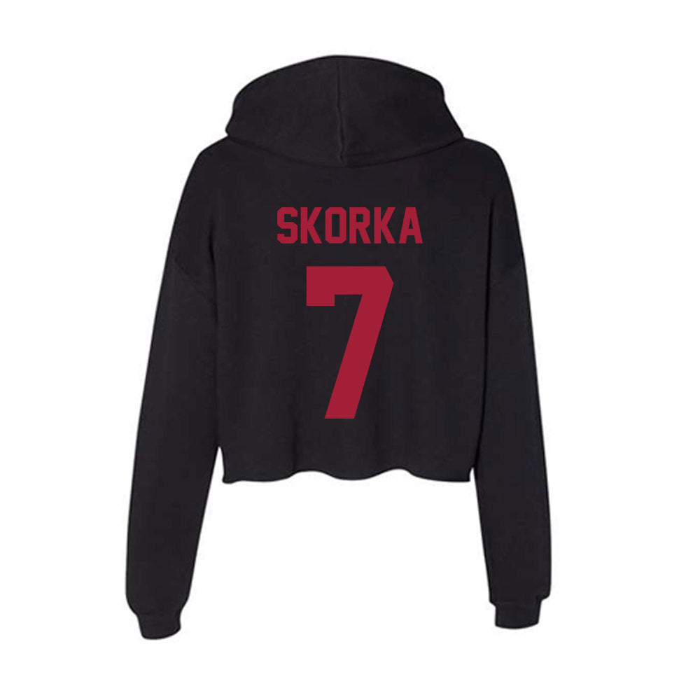 Alabama - NCAA Women's Soccer : Gessica Skorka - Women's Crop Fleece Hoodie-1