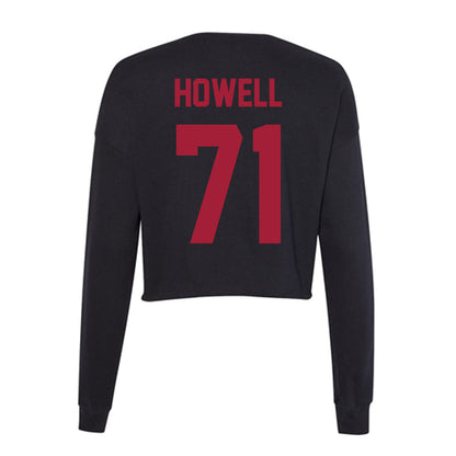 Alabama - NCAA Football : Jackson Howell - Women's Cropped Crew Fleece-1