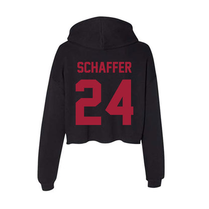 Alabama - Men's Basketball Alumni : Lawson Schaffer - Women's Crop Fleece Hoodie-1