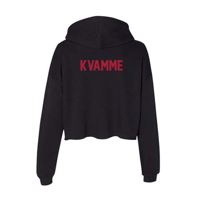 Alabama - NCAA Women's Gymnastics : Kylee Kvamme - Women's Crop Fleece Hoodie-1