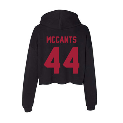 Alabama - NCAA Baseball : TJ McCants - Women's Crop Fleece Hoodie-1