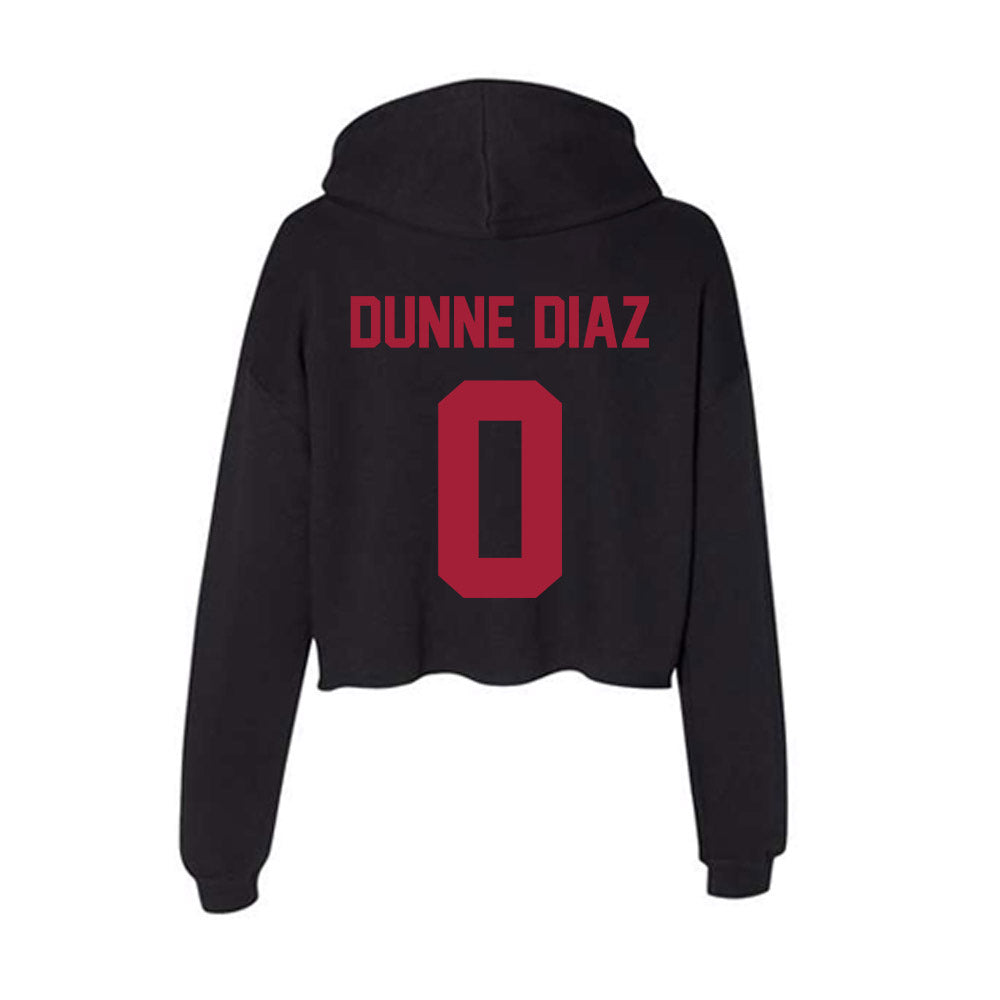 Alabama - Softball Alumni : Kelsi Dunne Diaz - Women's Crop Fleece Hoodie-1