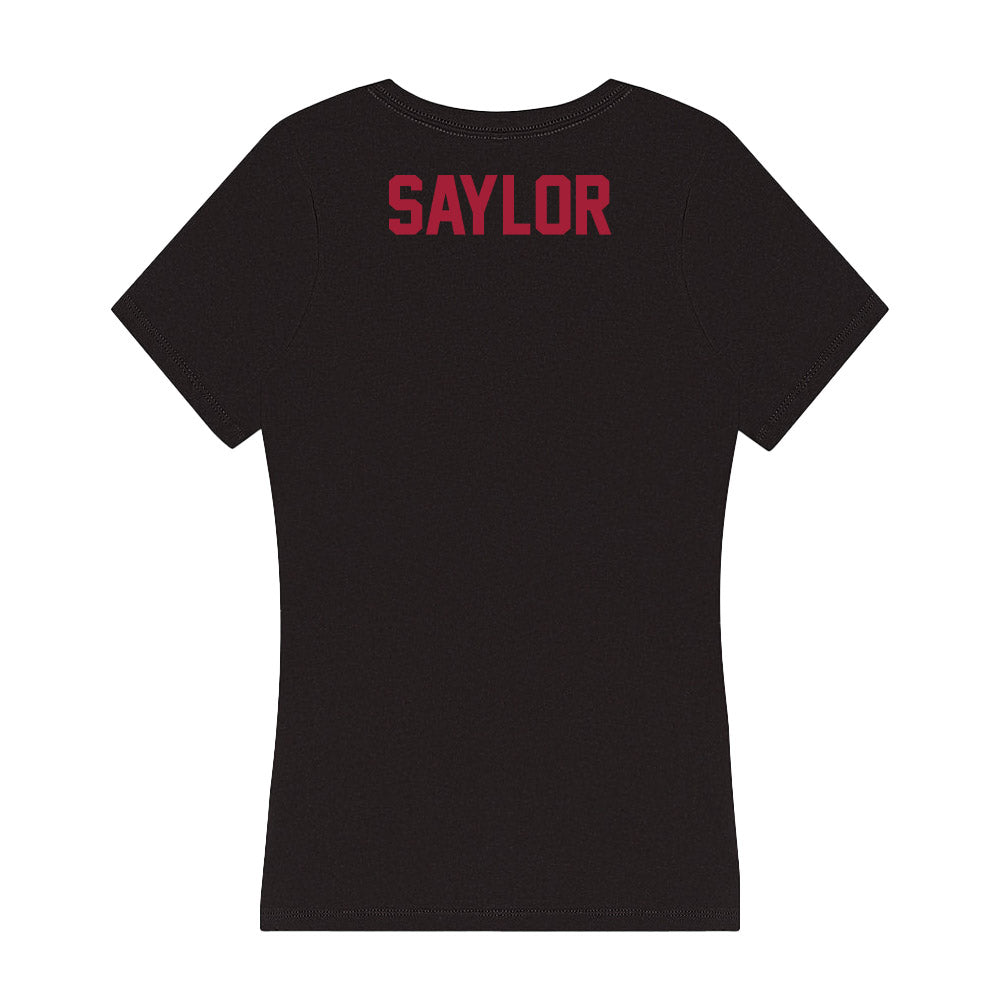 Alabama - NCAA Men's Swimming & Diving : Noah Saylor - Women's V-Neck T-Shirt-3