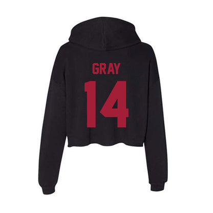 Alabama - Football Alumni : Alan Gray - Women's Crop Fleece Hoodie-1