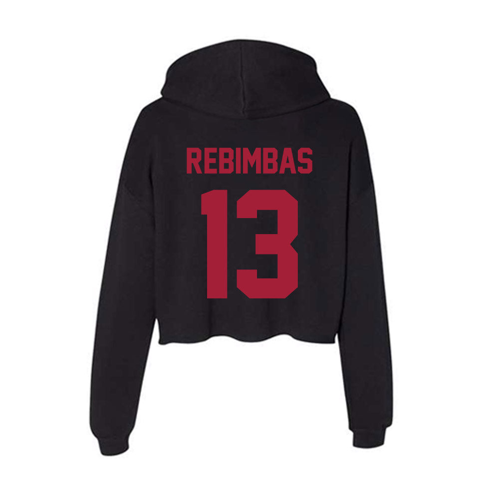 Alabama - NCAA Women's Soccer : Melina Rebimbas - Women's Crop Fleece Hoodie-1