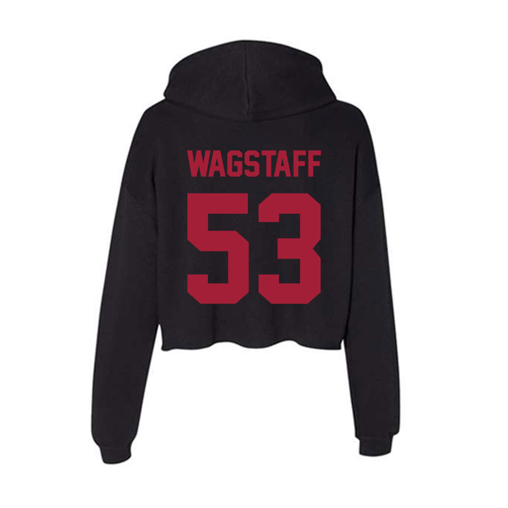 Alabama - Football Alumni : Granison Wagstaff - Women's Crop Fleece Hoodie-1