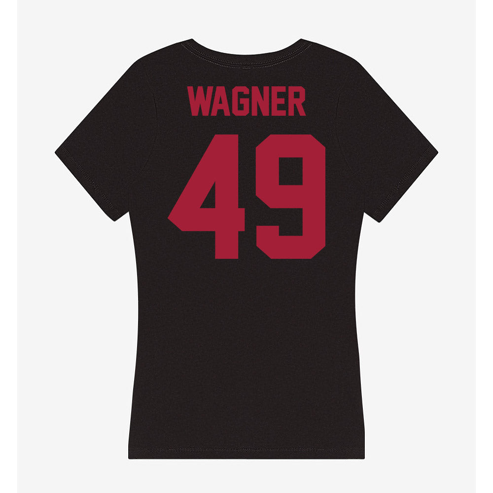 Alabama - NCAA Baseball : Nash Wagner - Women's V-Neck T-Shirt-3