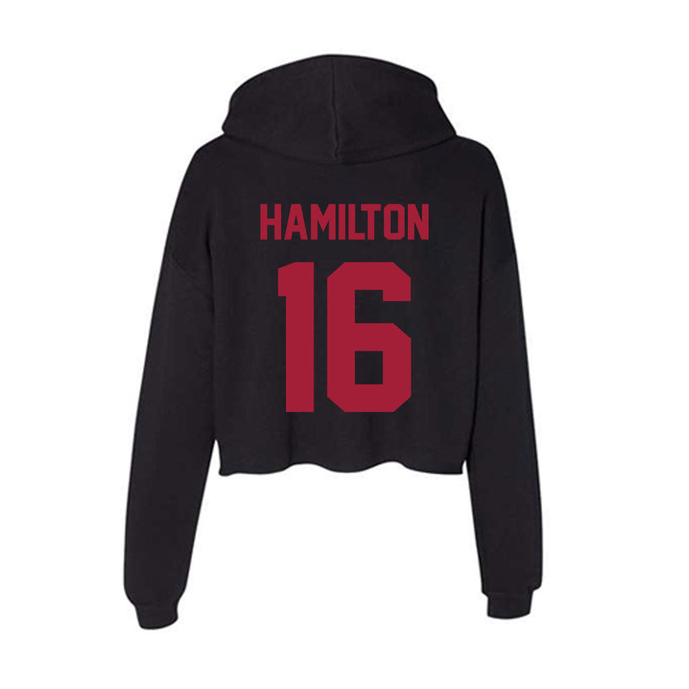 Alabama - NCAA Football : Jaren Hamilton - Women's Crop Fleece Hoodie-1