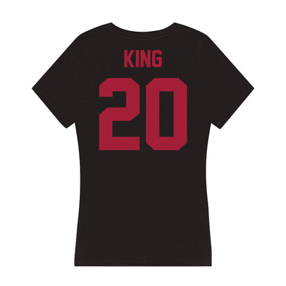 Alabama - Football Alumni : Tyrone King - Women's V-Neck T-Shirt-1