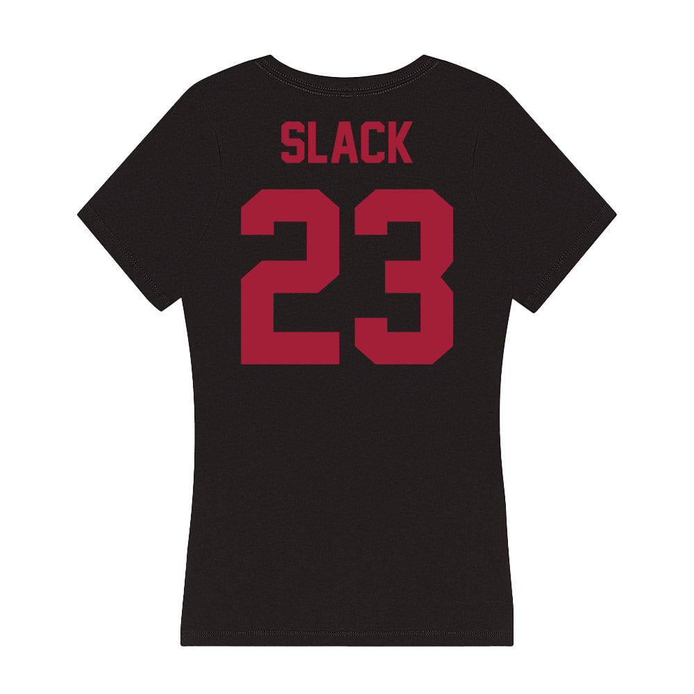 Alabama - Women's Volleyball Alumni : Brigitte Slack - Women's V-Neck T-Shirt-1