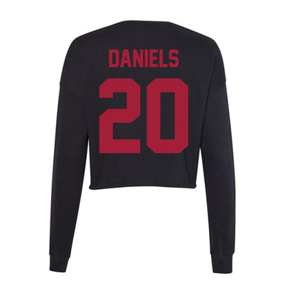 Alabama - Men's Basketball Alumni : LaKory Daniels - Women's Cropped Crew Fleece-1