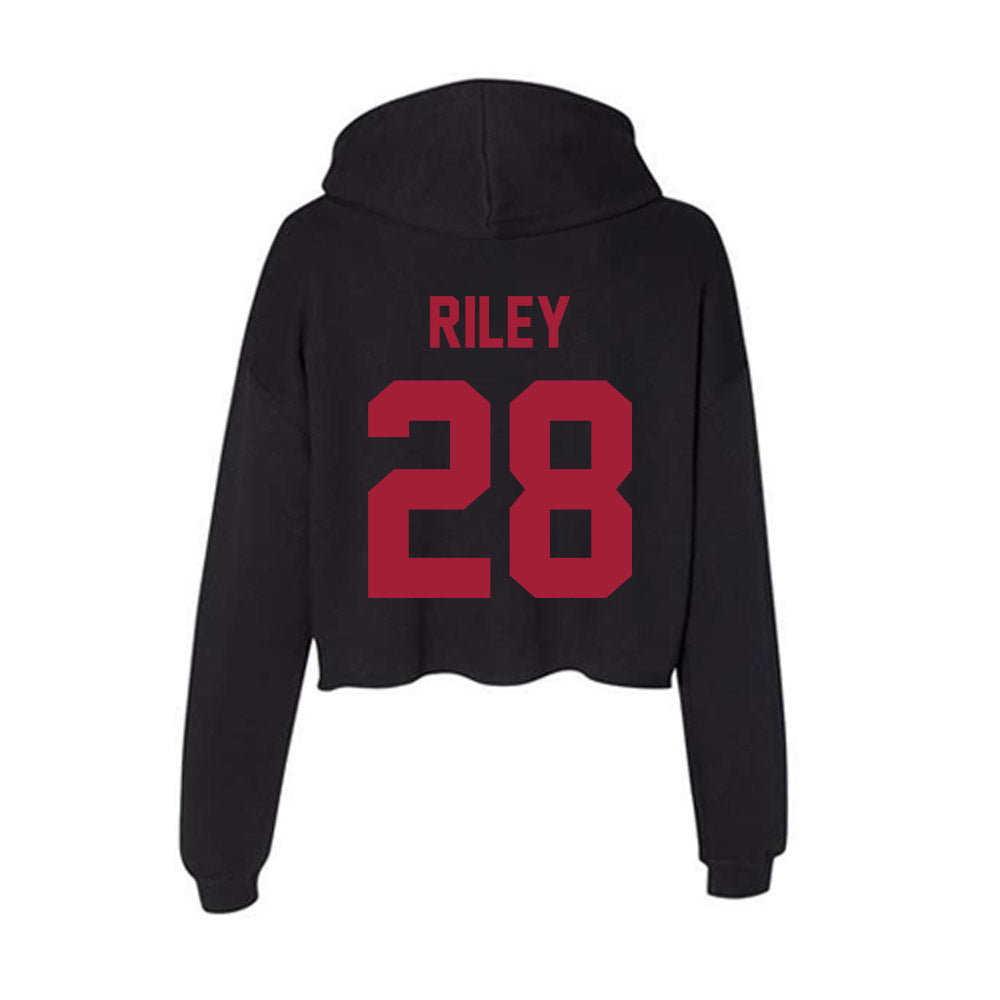 Alabama - NCAA Football : Kevin Riley - Women's Crop Fleece Hoodie-1