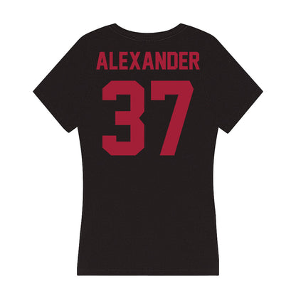 Alabama - Football Alumni : Shaun Alexander - Women's V-Neck T-Shirt-1