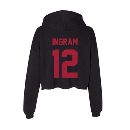 Alabama - Men's Basketball Alumni : Dazon Ingram - Women's Crop Fleece Hoodie-1