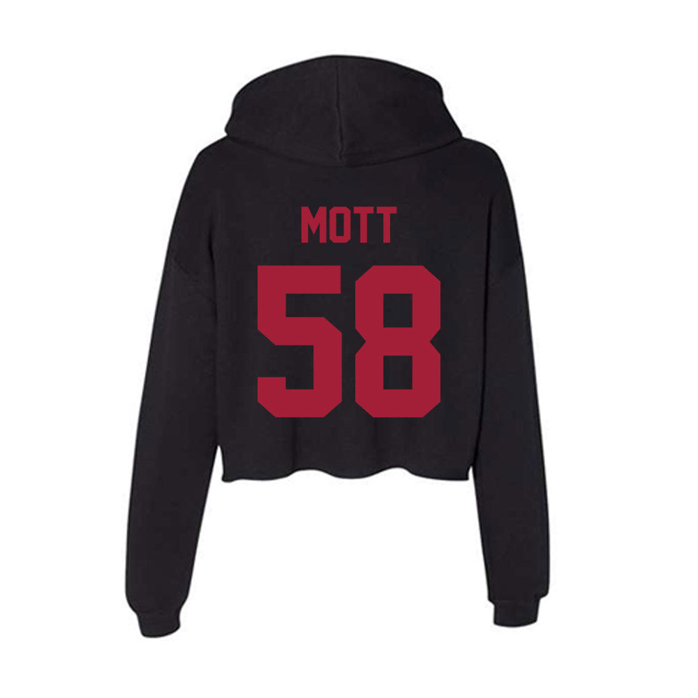 Alabama - Football Alumni : Steve Mott - Women's Crop Fleece Hoodie-1