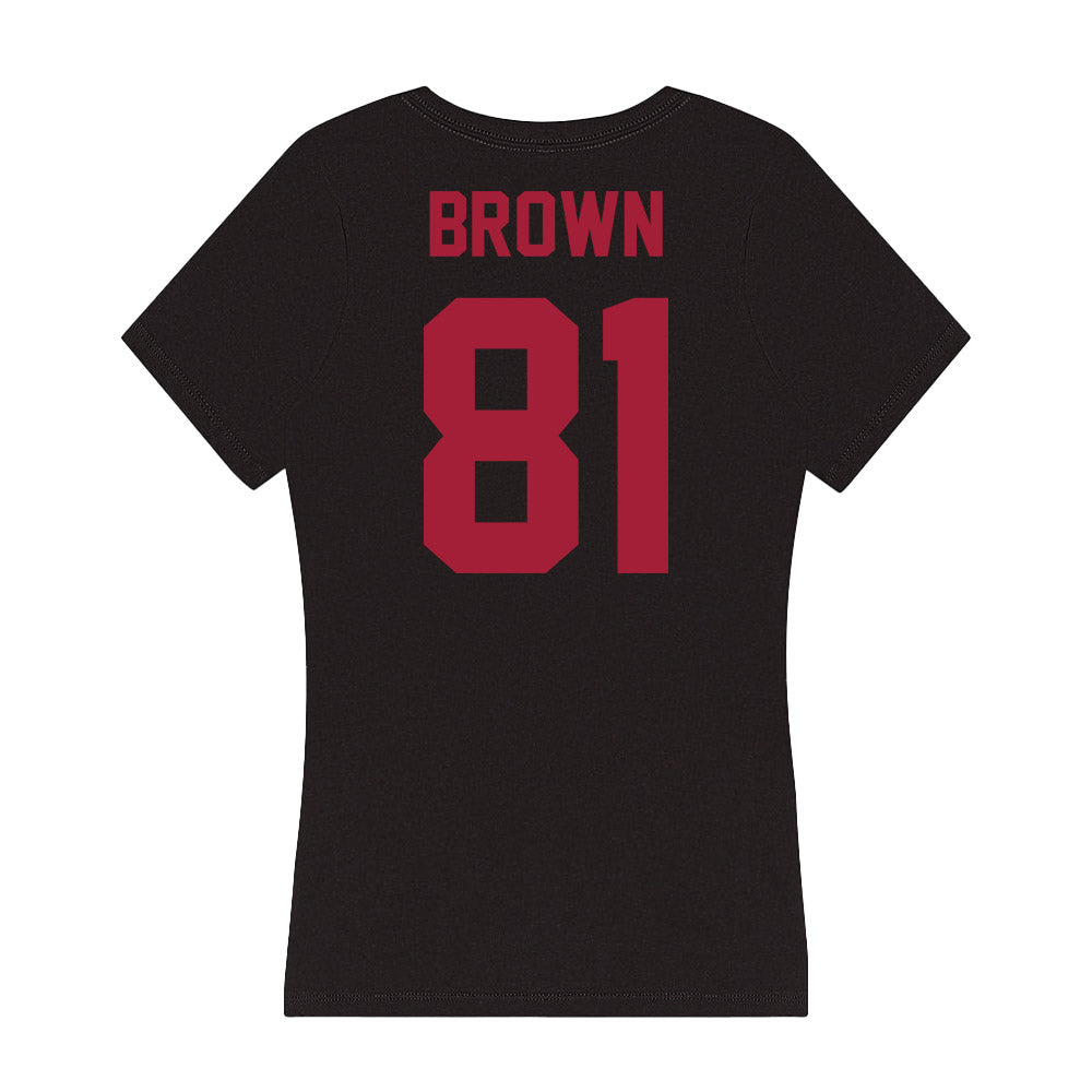 Alabama - Football Alumni : Keith Brown - Women's V-Neck T-Shirt-1