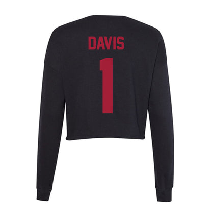 Alabama - Men's Basketball Alumni : Charles Davis - Women's Cropped Crew Fleece-1