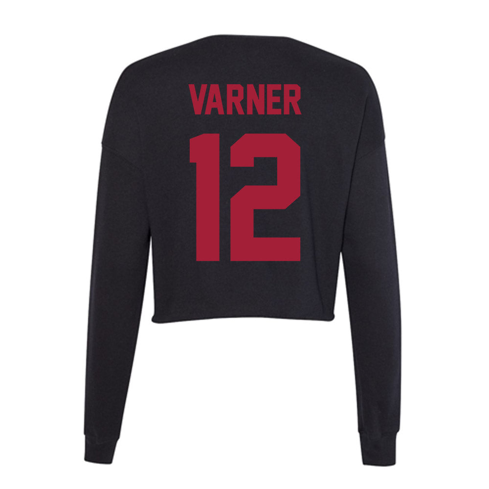 Alabama - Football Alumni : James Varner - Women's Cropped Crew Fleece-1