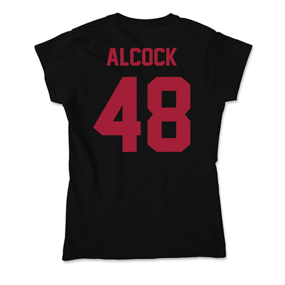 Alabama - NCAA Baseball : Bobby Alcock - Soft Style Women’s T-Shirt-1