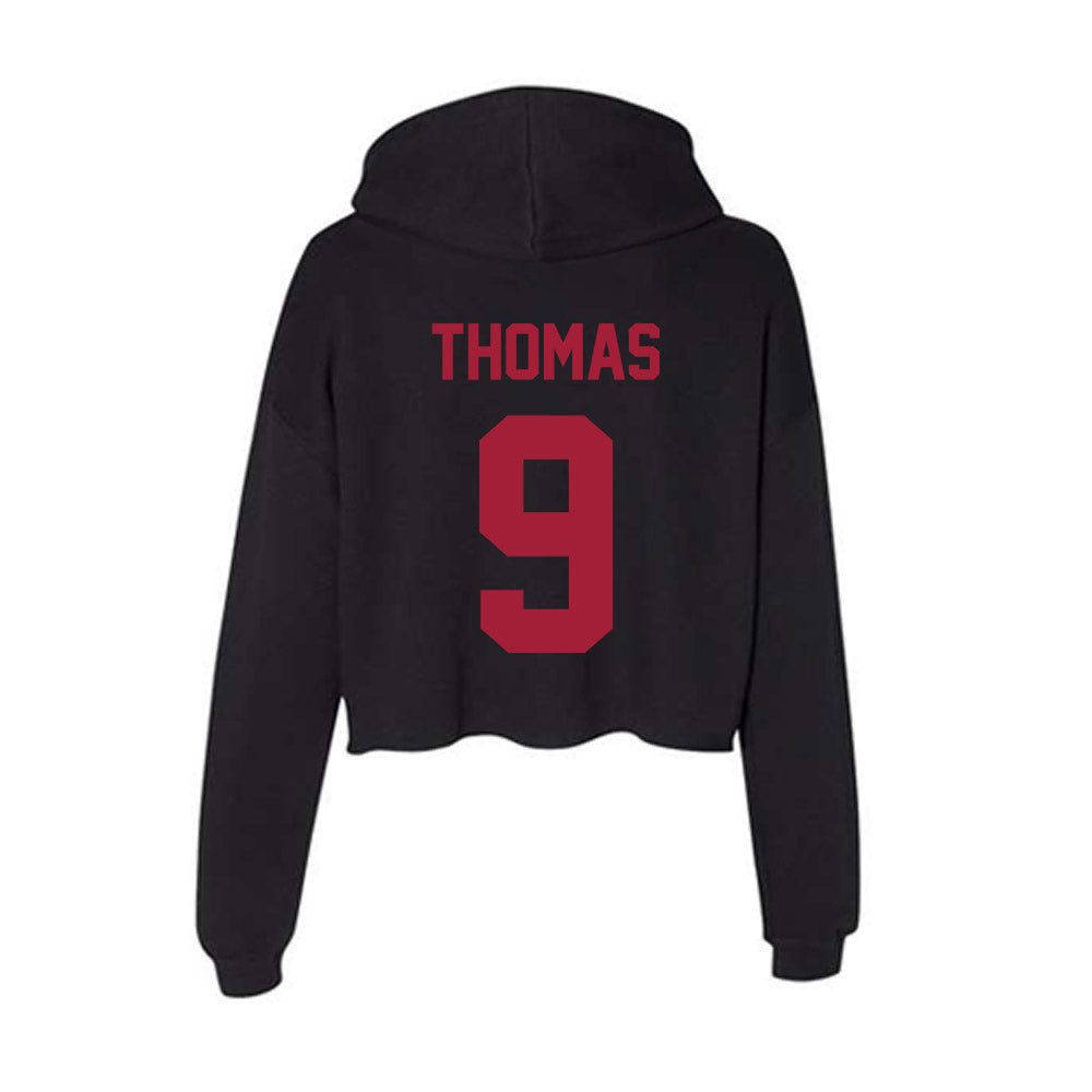 Alabama - Women's Volleyball Alumni : Brittany Thomas - Women's Crop Fleece Hoodie-1