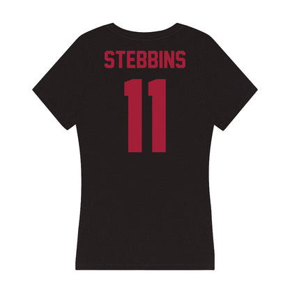 Alabama - Women's Volleyball Alumni : Emily Stebbins - Women's V-Neck T-Shirt-1