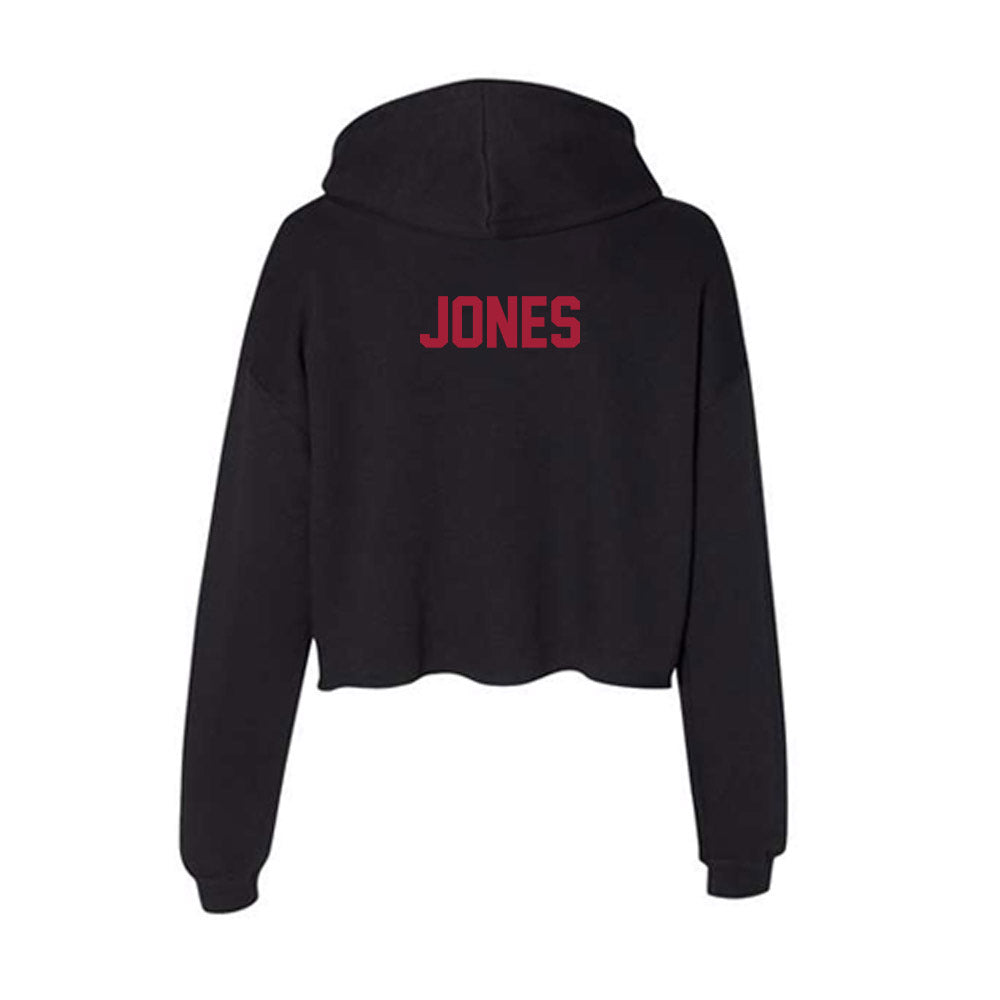 Alabama - NCAA Men's Swimming & Diving : Tanner Jones - Women's Crop Fleece Hoodie-1