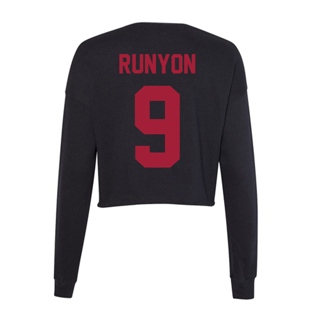 Alabama - Softball Alumni : Marisa Runyon - Women's Cropped Crew Fleece-1