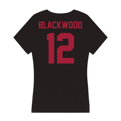 Alabama - NCAA Baseball : JT Blackwood - Women's V-Neck T-Shirt-3