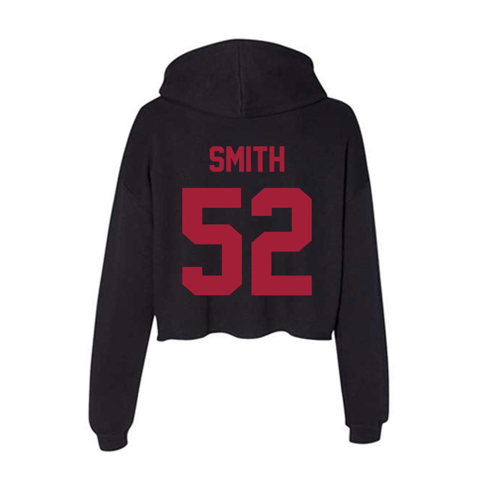 Alabama - Football Alumni : Sid Smith - Women's Crop Fleece Hoodie-1