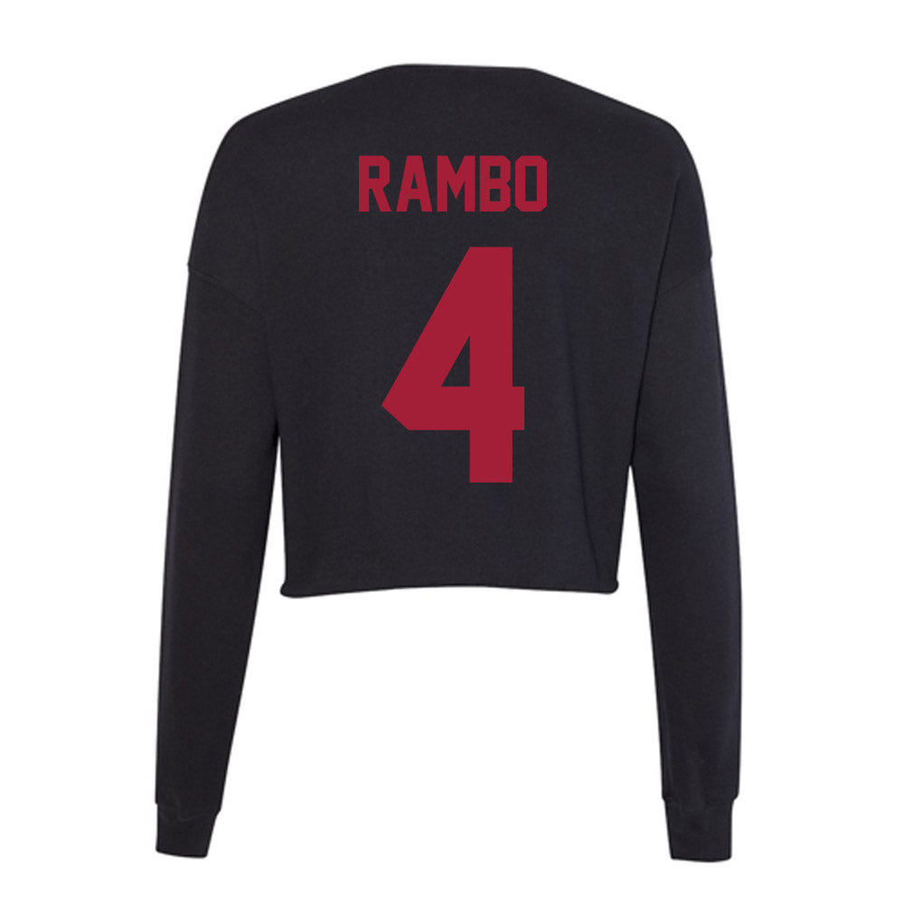 Alabama - Men's Basketball Alumni : Reggie Rambo - Women's Cropped Crew Fleece-1