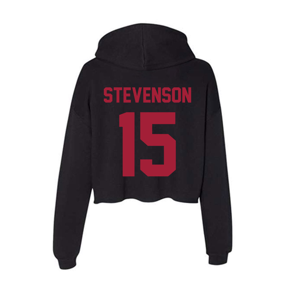 Alabama - NCAA Men's Basketball : Jarin Stevenson - Women's Crop Fleece Hoodie-1