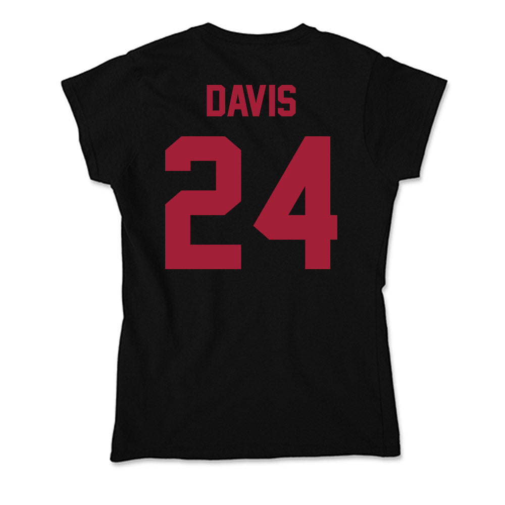 Alabama - Men's Basketball Alumni : Charvez Davis - Soft Style Women’s T-Shirt-1