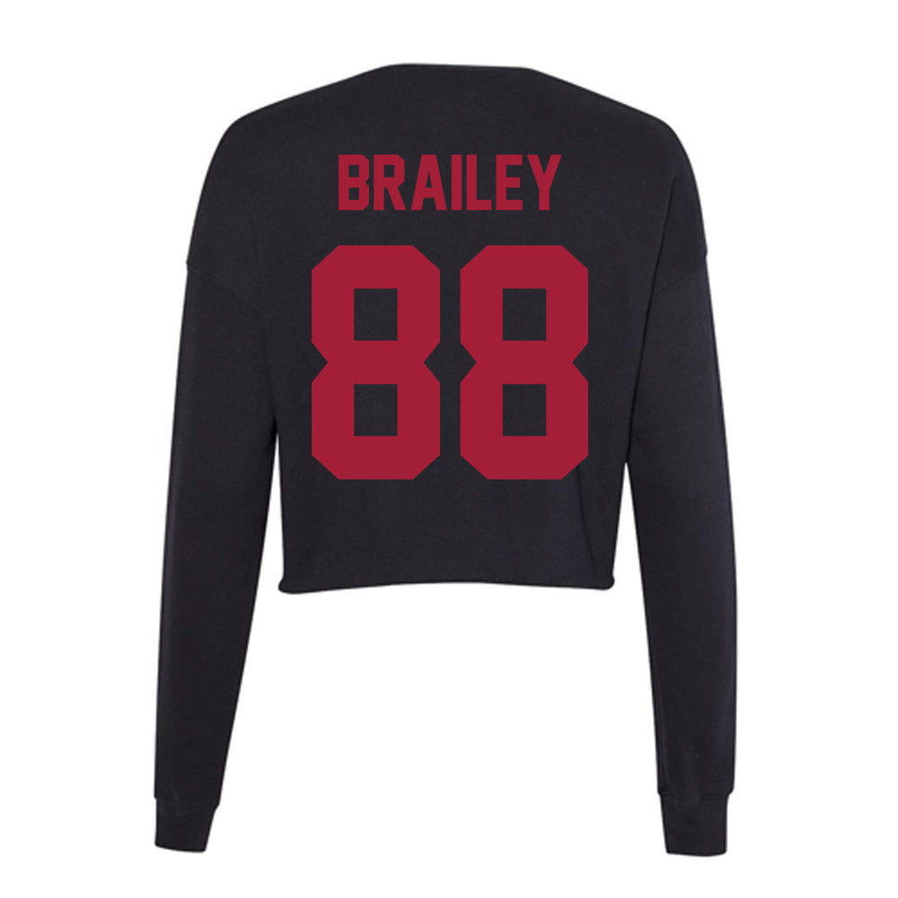 Alabama - NCAA Baseball : Beau Brailey - Women's Cropped Crew Fleece-1