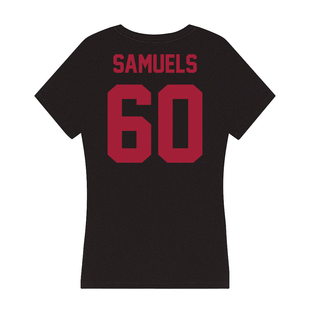 Alabama - Football Alumni : Chris Samuels - Women's V-Neck T-Shirt-1