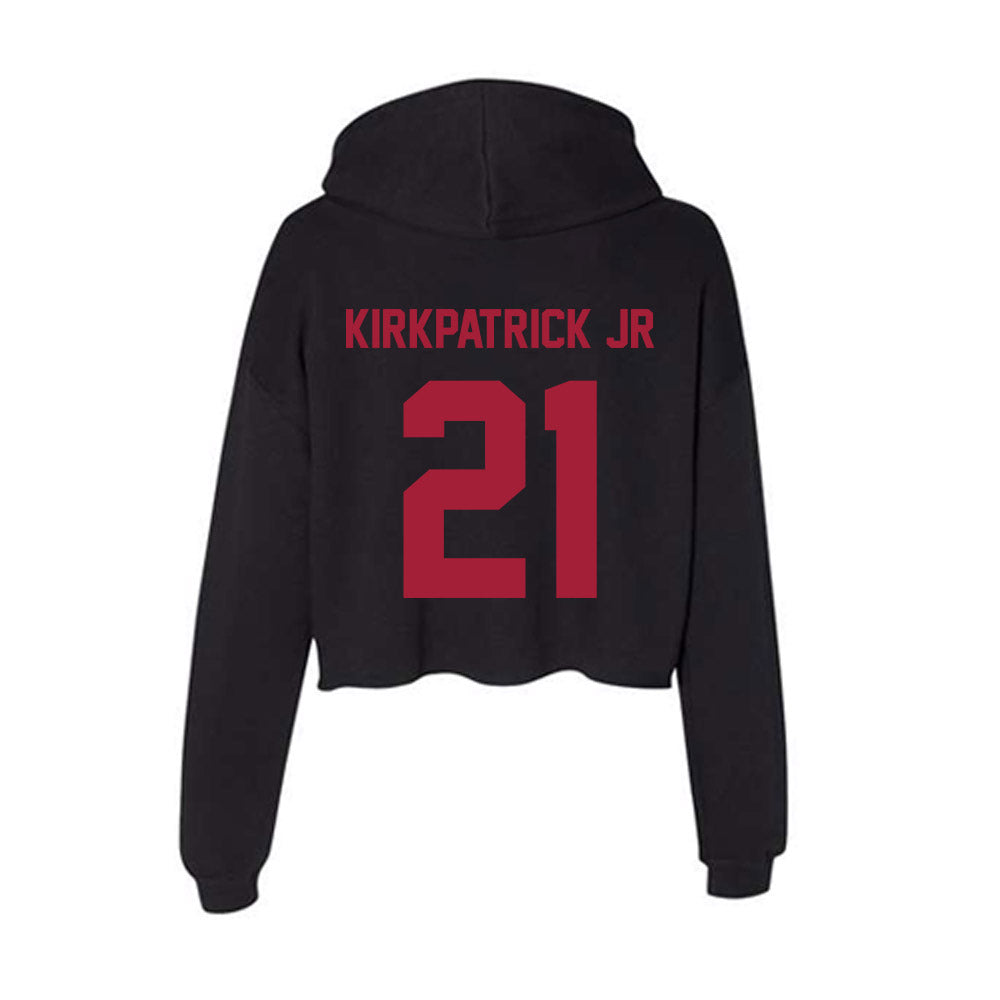 Alabama - NCAA Football : Dre Kirkpatrick Jr - Women's Crop Fleece Hoodie-1