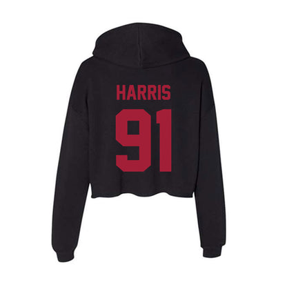 Alabama - Football Alumni : Christopher Harris - Women's Crop Fleece Hoodie-1