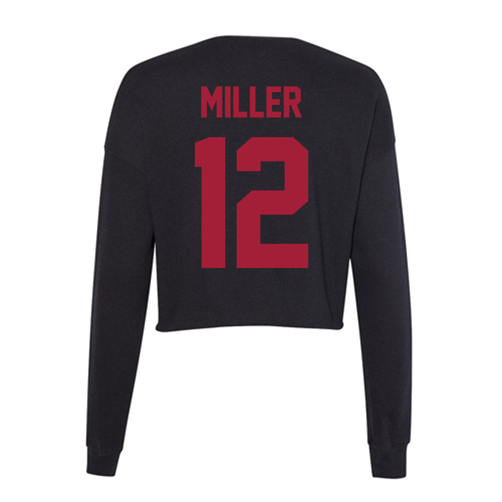 Alabama - NCAA Baseball : Gage Miller - Women's Cropped Crew Fleece-1