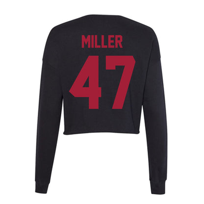 Alabama - Football Alumni : Christian Miller - Women's Cropped Crew Fleece-1