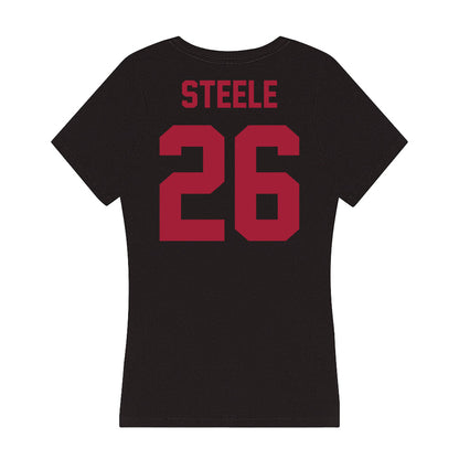 Alabama - NCAA Baseball : Peyton Steele - Women's V-Neck T-Shirt-2