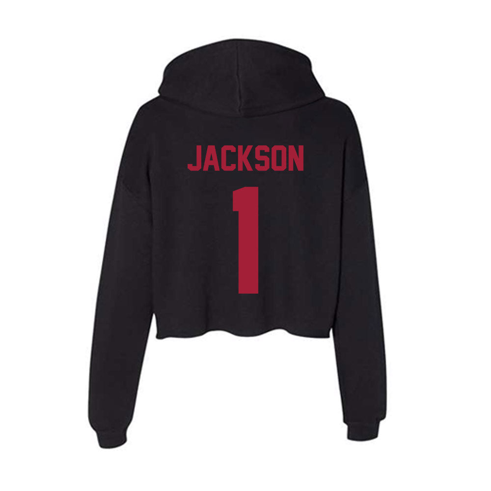 Alabama - NCAA Football : Domani Jackson - Women's Crop Fleece Hoodie-1